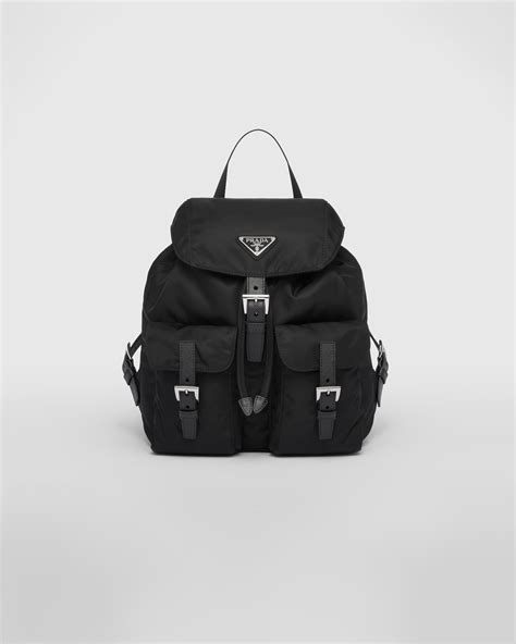 small nylon backpack prada|prada nylon backpack large.